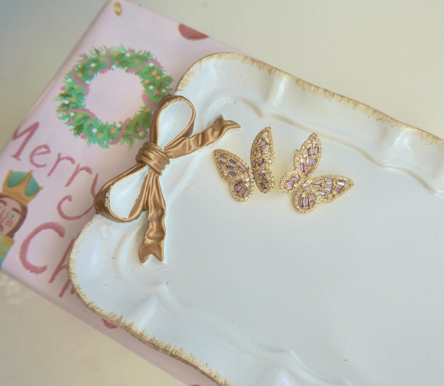 Bridget Butterfly Studs • Lavender