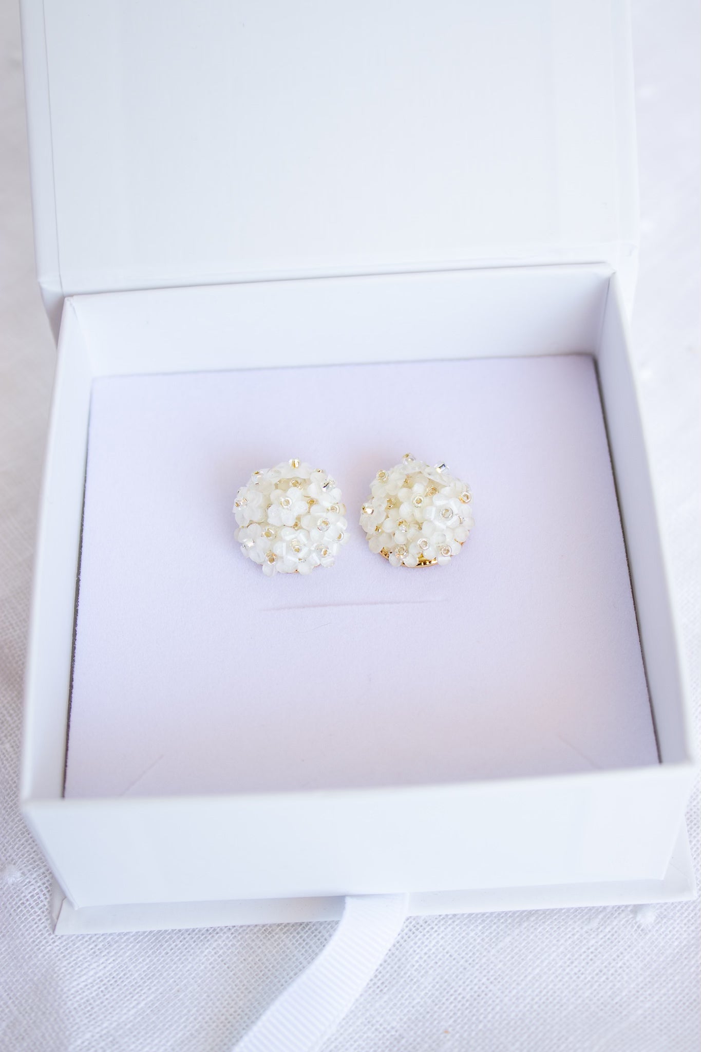 Hydrangea Cluster Studs