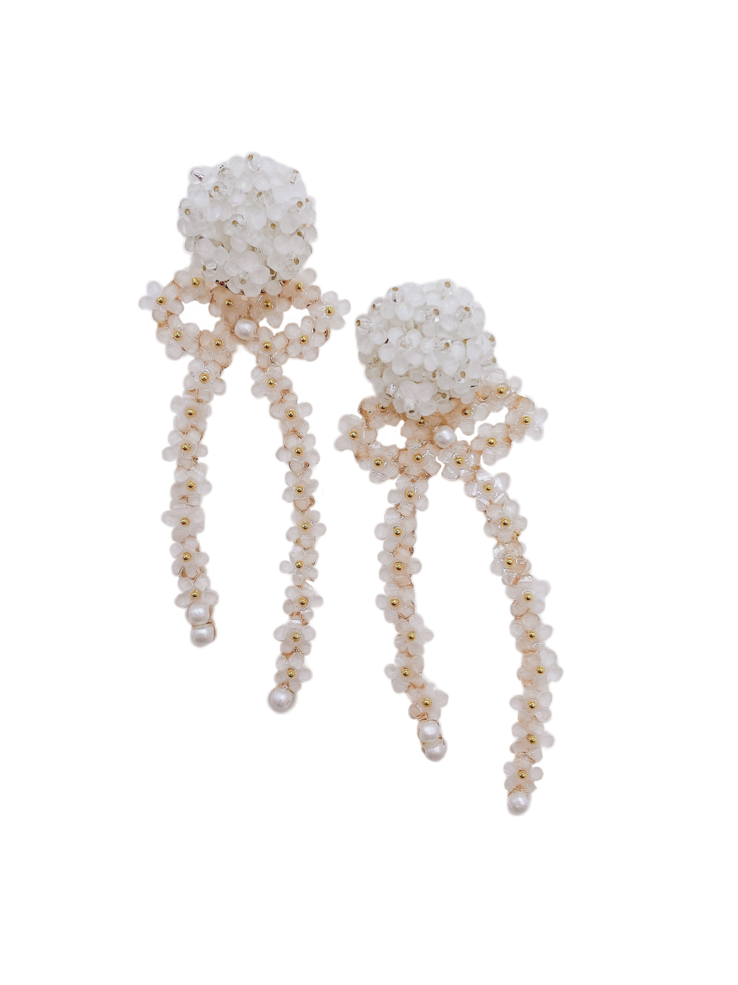 Hydrangea Floral Bow • White