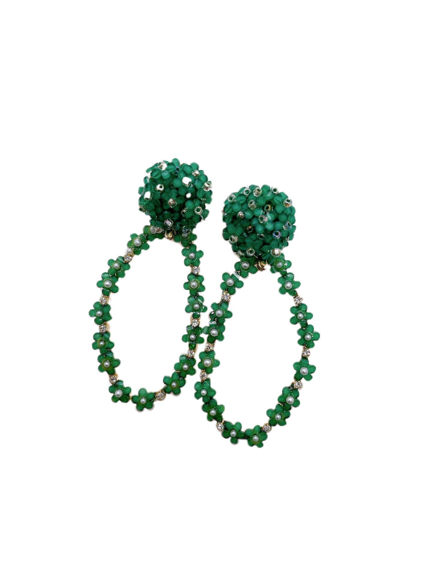 Hydrangea Dark Green Cluster Dangle