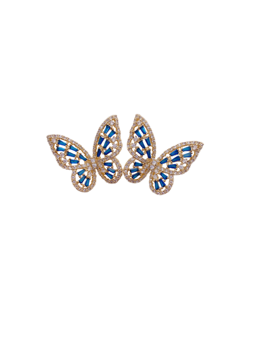 Bridget Butterfly Studs • Sapphire