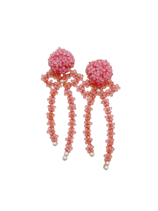 Hydrangea floral bow • light pink