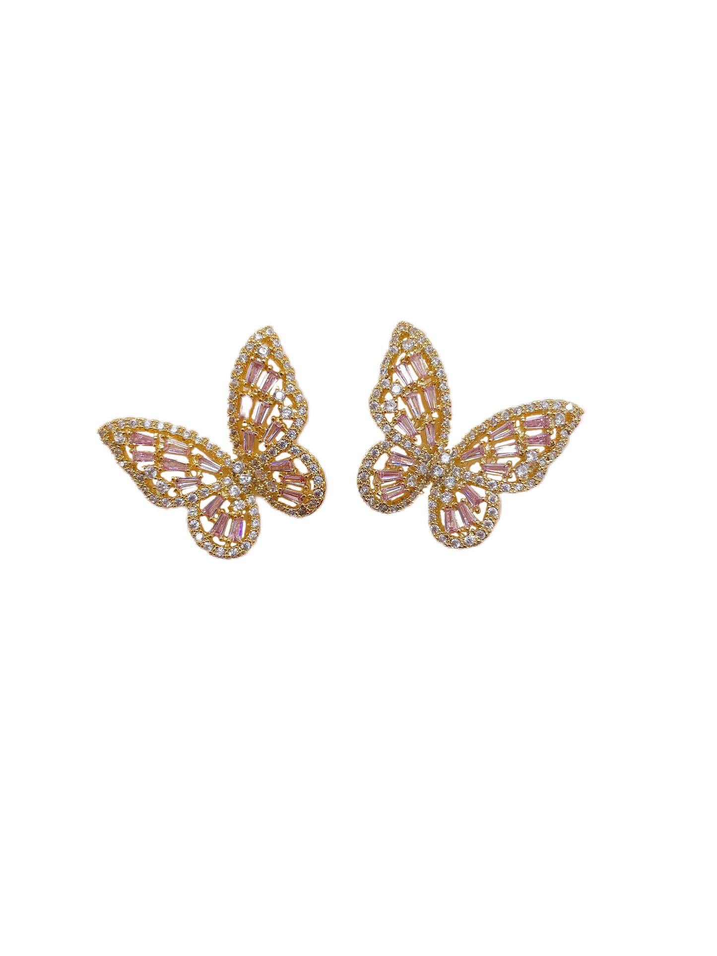Bridget butterfly studs • light pink